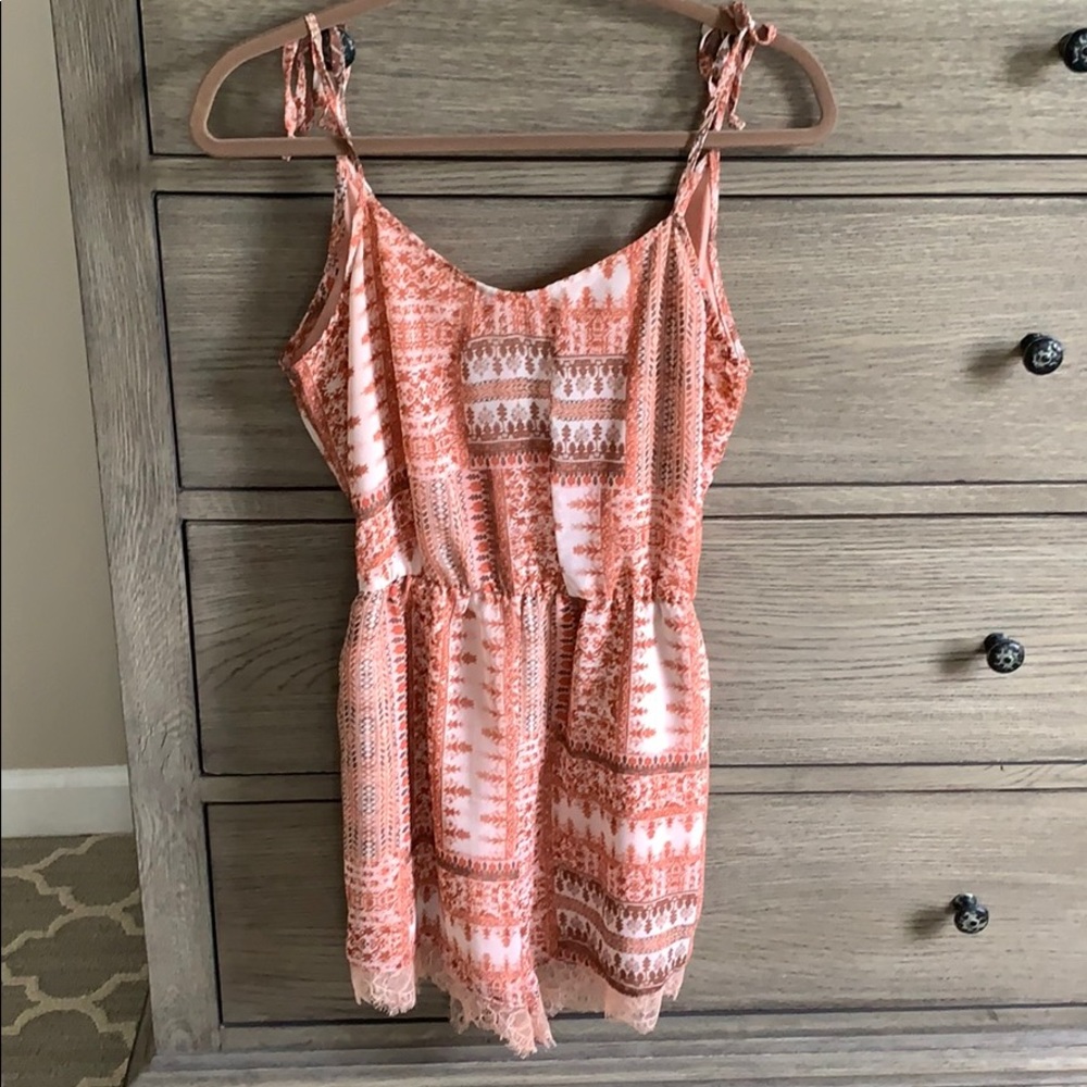 BCBGeneration patchwork print romper. Size medium - Picture 2 of 6
